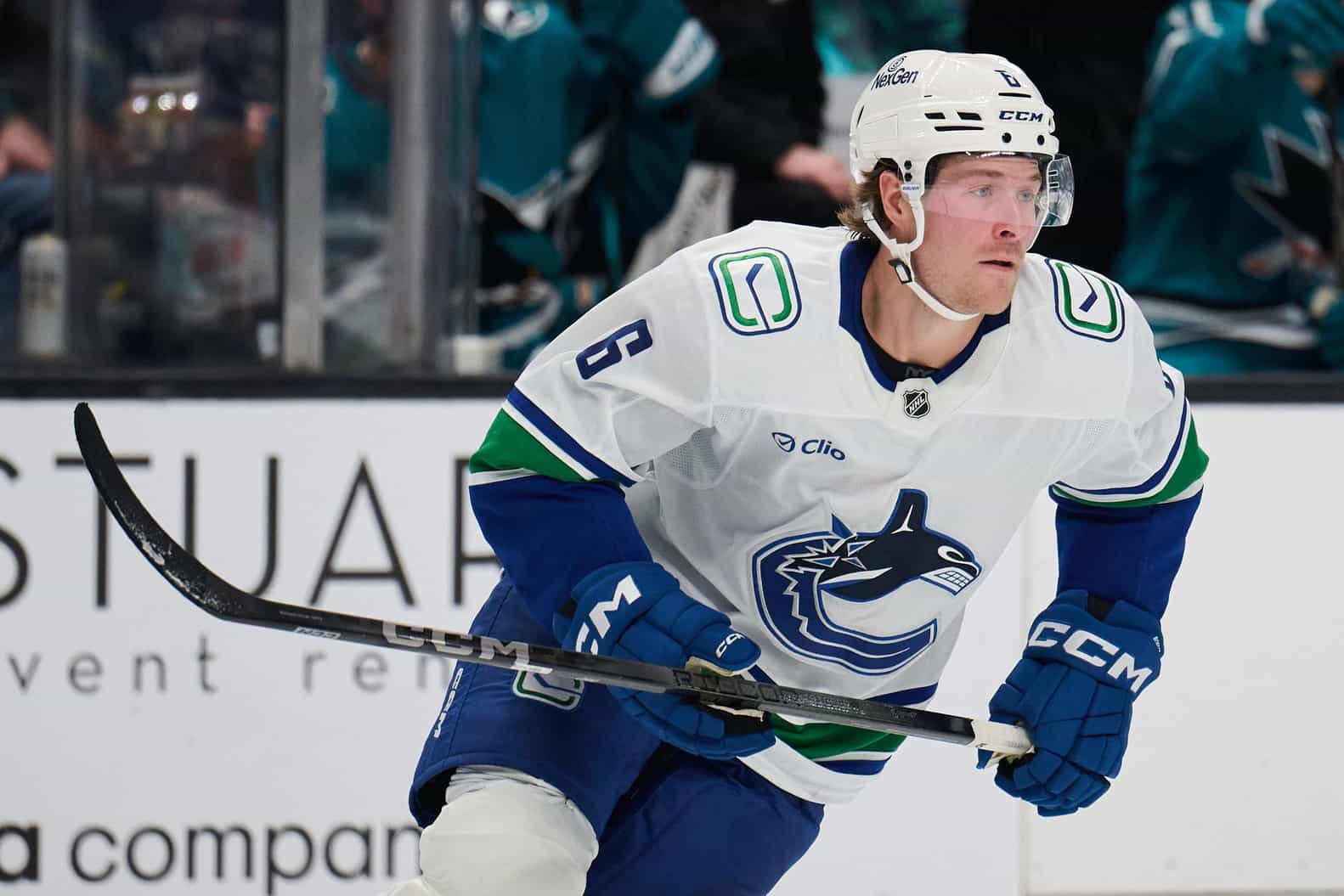 Vancouver Canucks winger Brock Boeser.