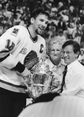 Do you touch the trophy, or not?