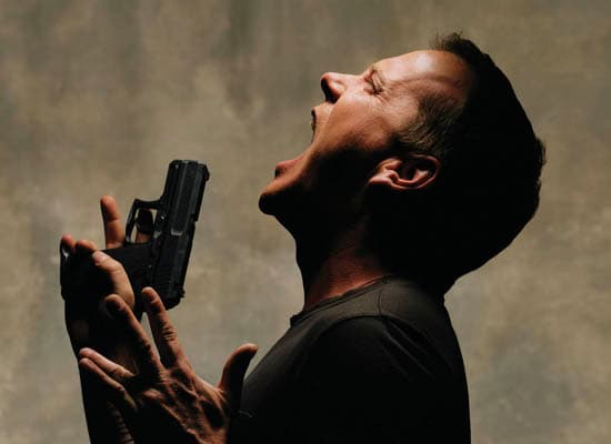 Much like Jack Bauer, I too often stop cleaning my gun to scream momentarily. 