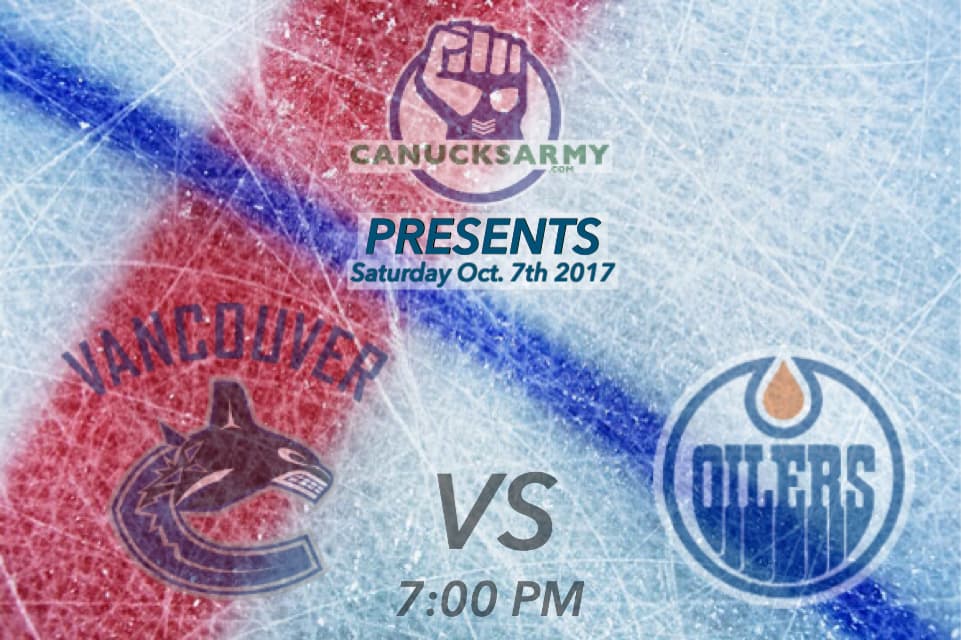 Canucks Army Gdt 1 – Canucks Vs. Oilers - Canucksarmy