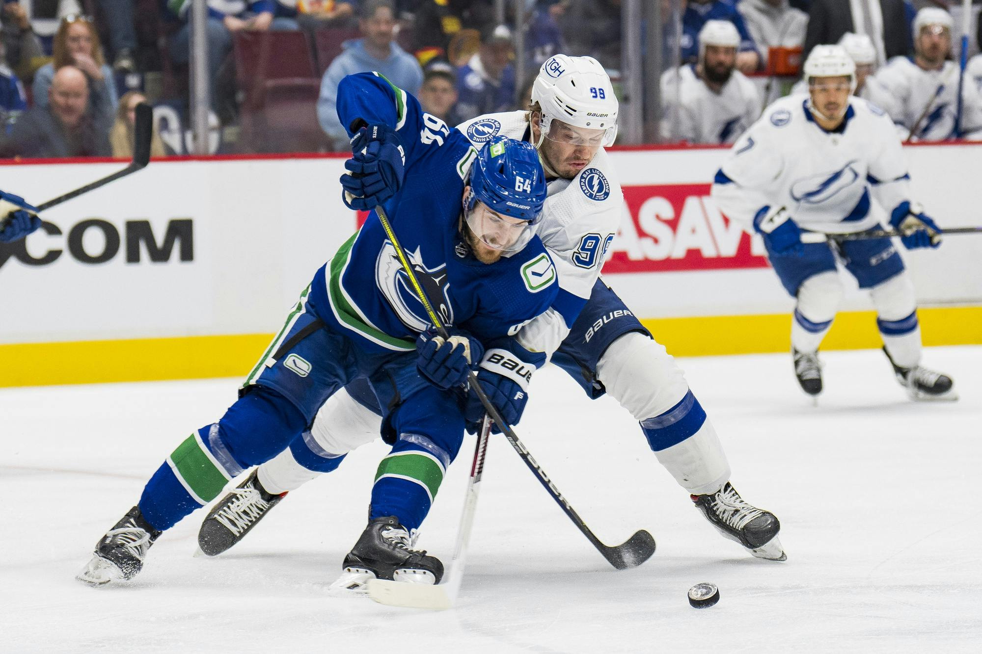 Vancouver Canucks right wing Alex Chiasson (39) plays against the