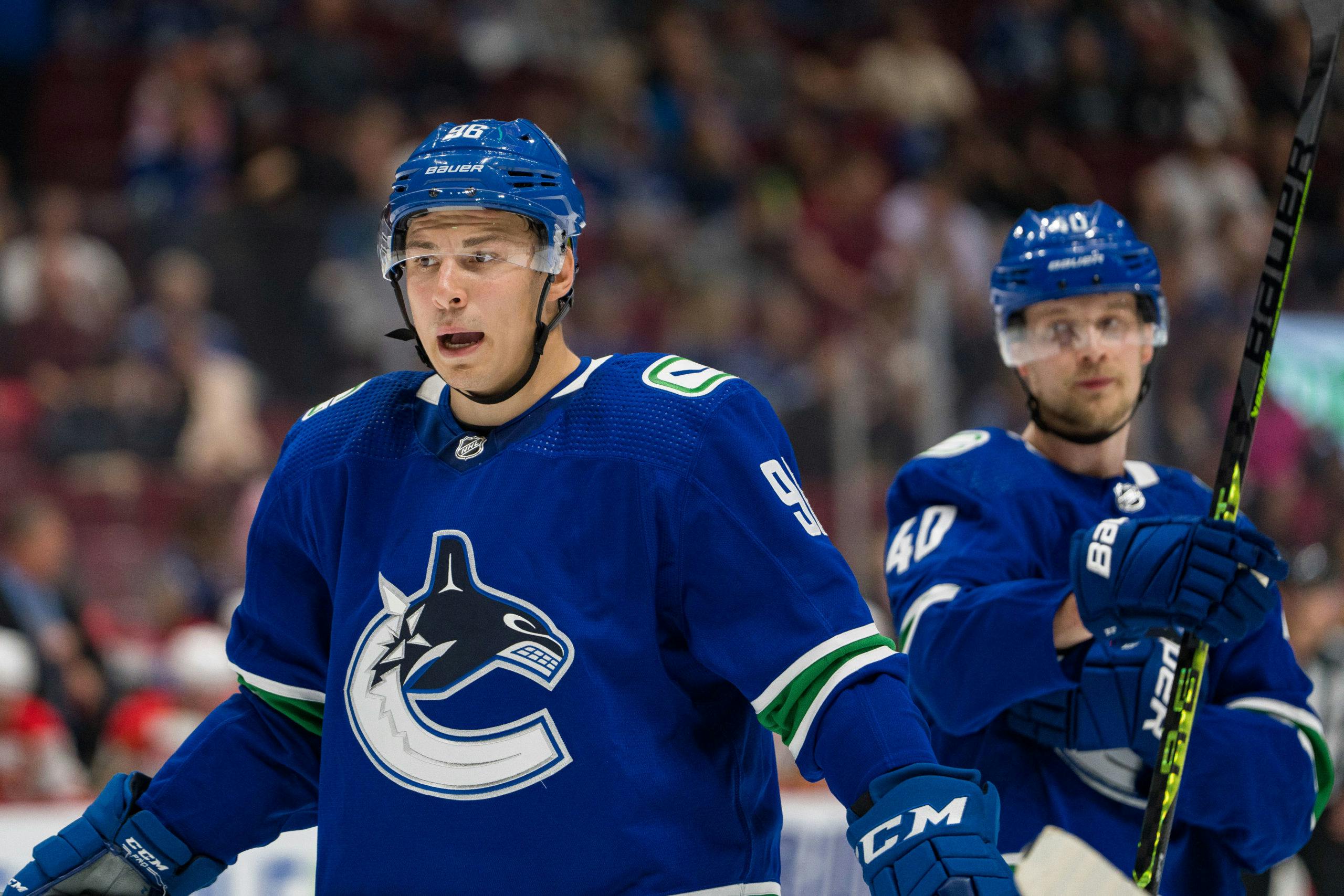 Andrei Kuzmenko says he used to always use the Canucks on Xbox because he  loves the black skate jersey - CanucksArmy