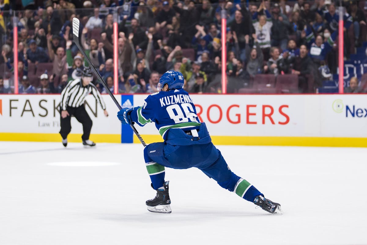 When can the Canucks extend Andrei Kuzmenko, and what’s it going to