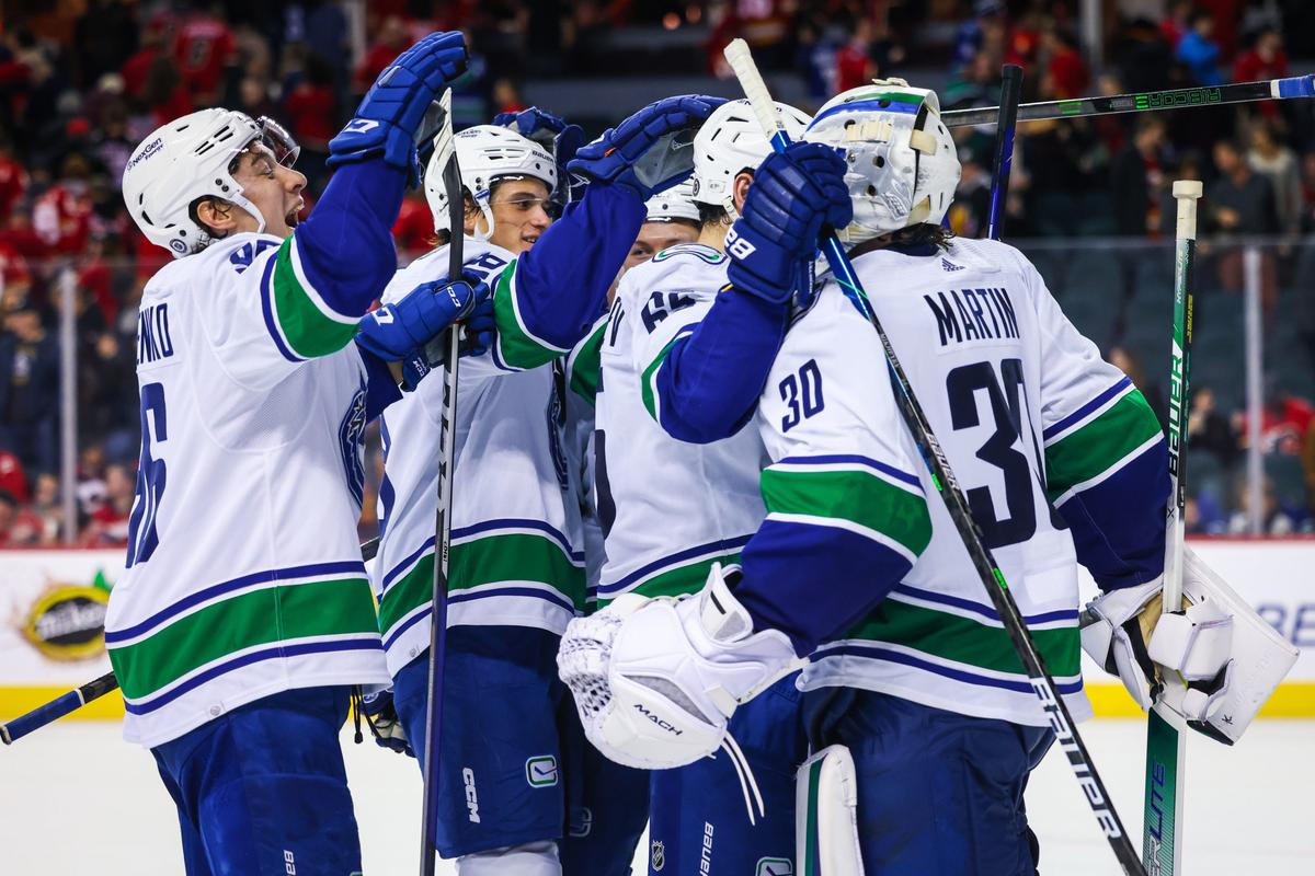 Canucks Team Store on X: The Red Skate Jerseys have arrived at the #Canucks  Team Store! We only have a limited quantity available, so act fast to get  yours today!  /