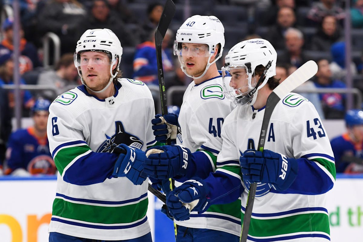 The trio of Elias Pettersson, JT Miller and Quinn Hughes sit atop