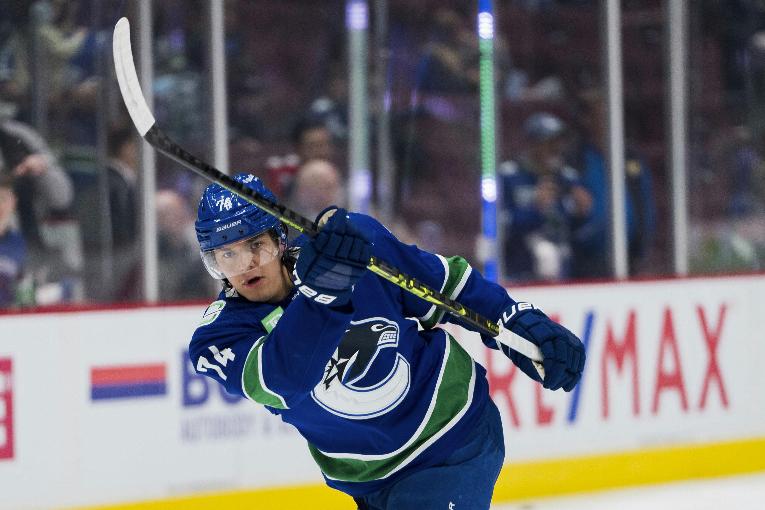 Ethan Bear discusses early impact on Canucks, long term impact on
