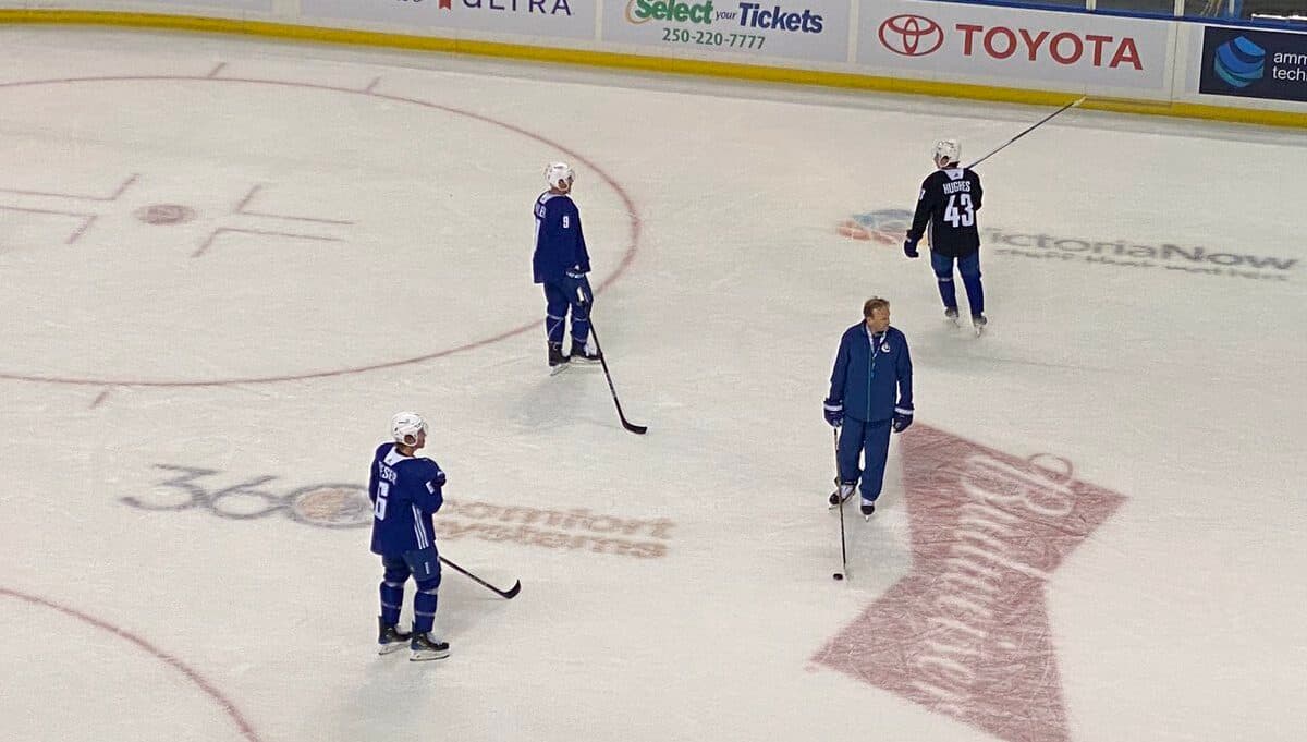 Scenes from skate: A live recap from day two of Vancouver Canucks ...