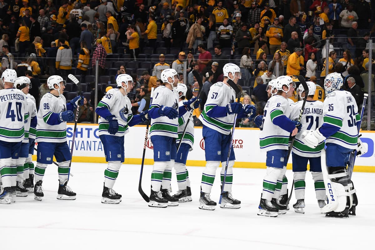Scenes from practice Canucks keeping “one step at a time” mentality