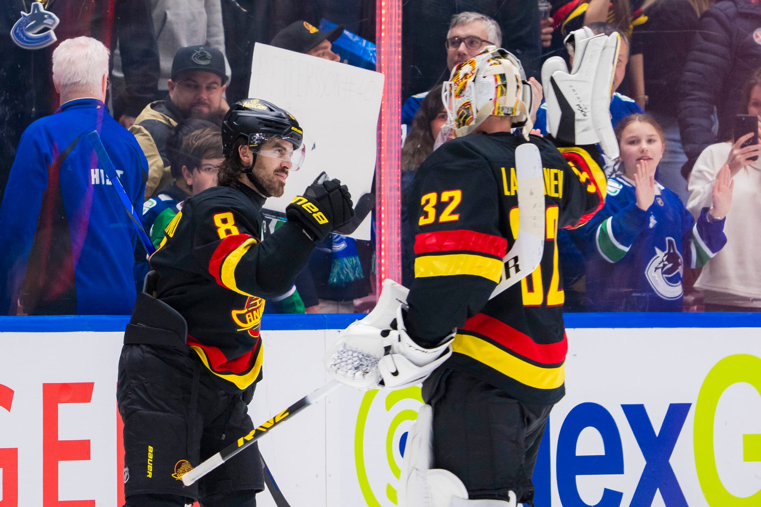 Vancouver Canucks Kevin Lankinen Conor Garland