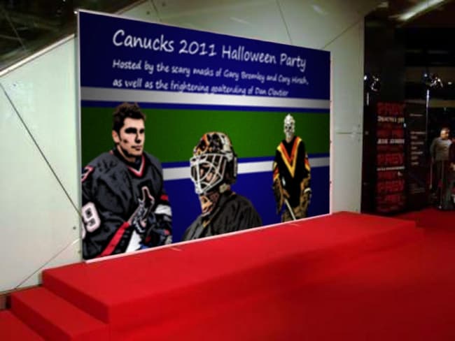 Canucks Halloween Red Carpet