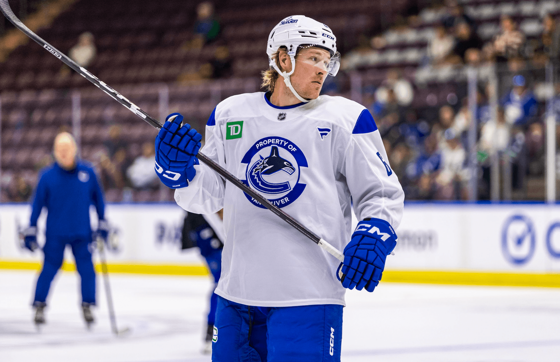 Brock Boeser during day one of Vancouver Canucks training camp from Penticton, BC. Sep. 19, 2024