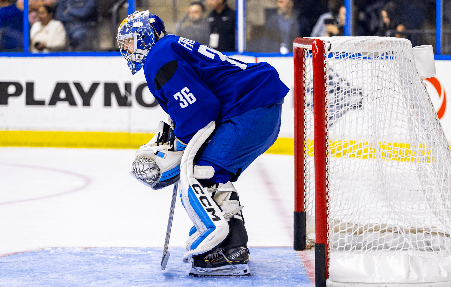 Dylan Ferguson during day one of Vancouver Canucks training camp from Penticton, BC. Sep. 19, 2024