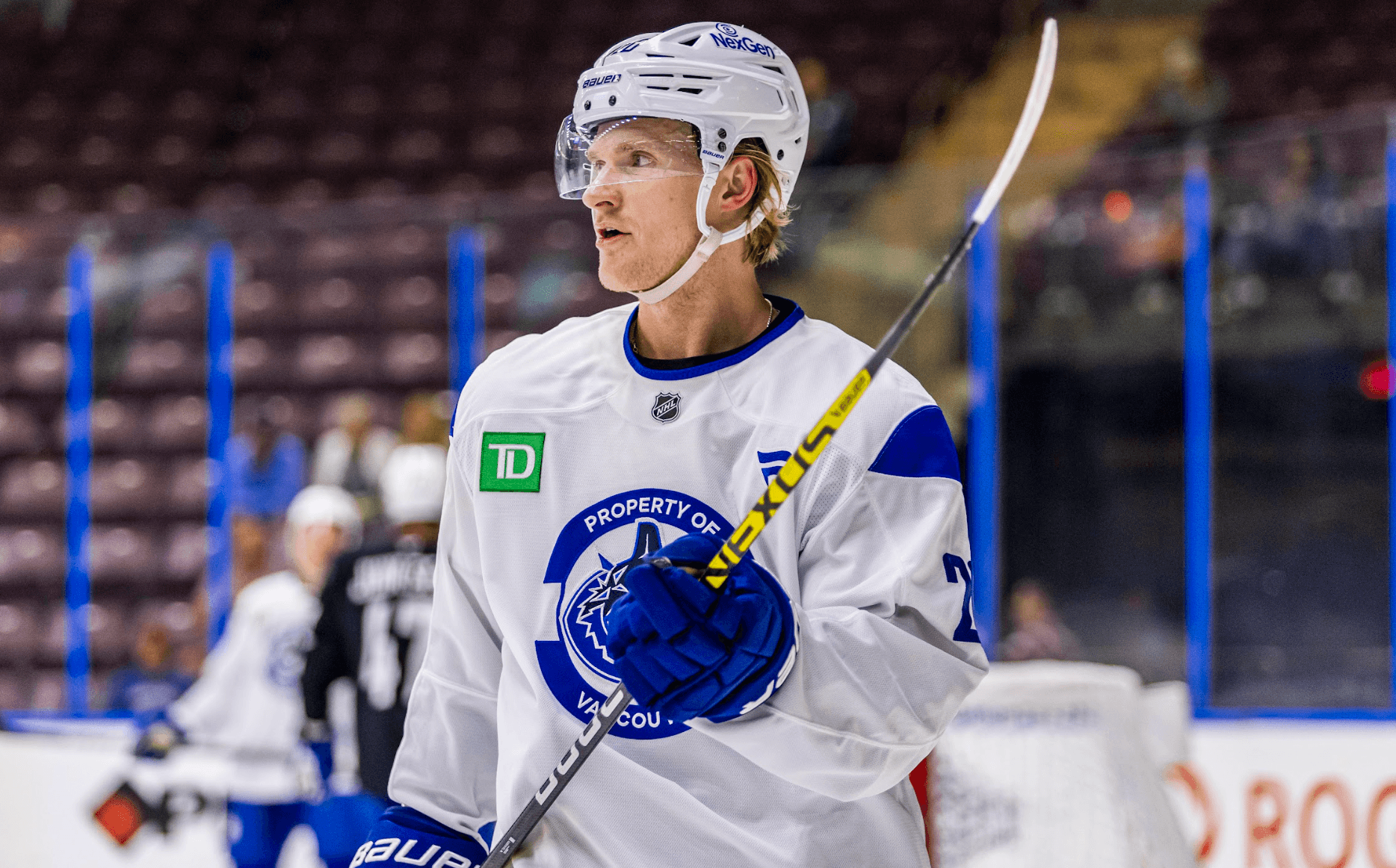 Danton Heinen during day one of Vancouver Canucks training camp from Penticton, BC. Sep. 19, 2024