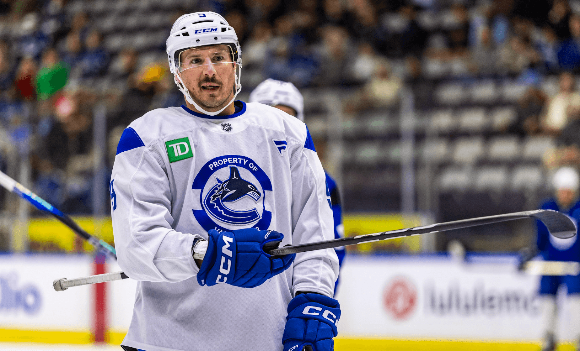 JT Miller during the Vancouver Canucks' training camp in Penticton, BC.
