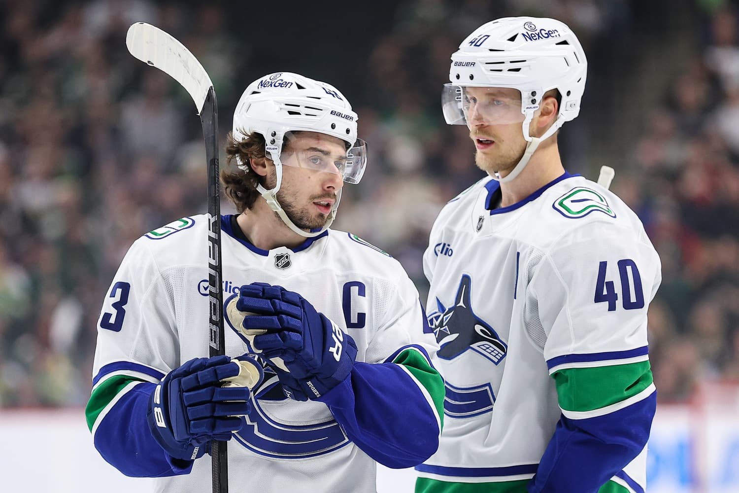 Vancouver Canucks Quinn Hughes Elias Pettersson