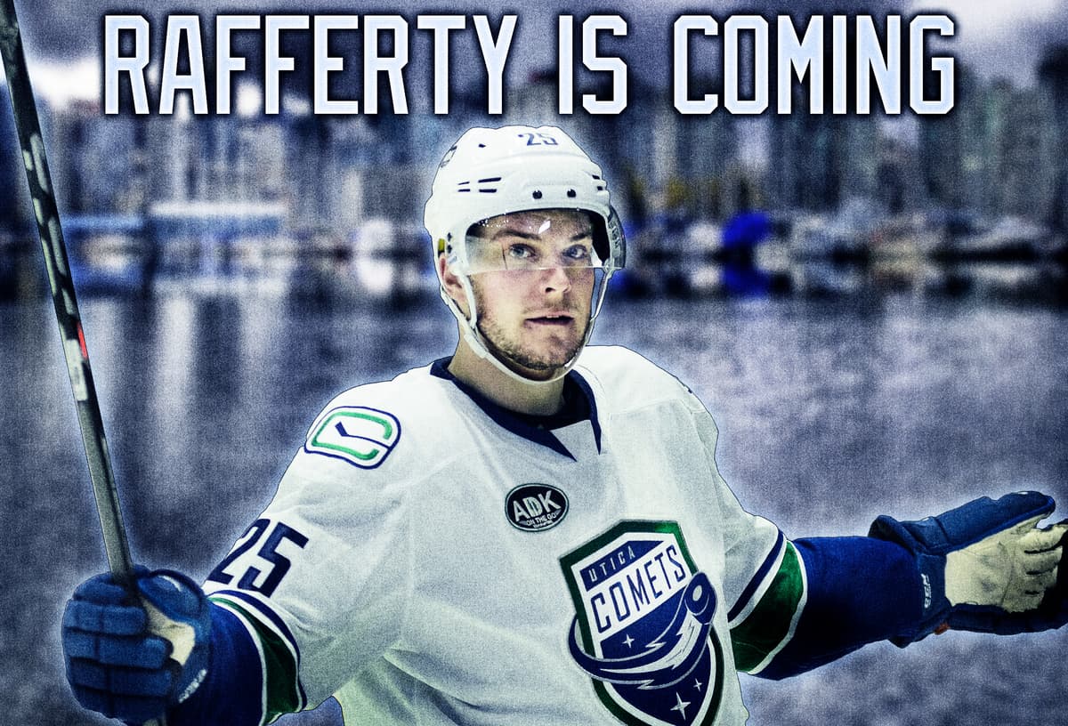 Brogan Rafferty Case Brogan Rafferty has worked his way onto the Canucks’ roster
